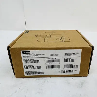 Lenovo Essential FHD Webcam FHDWC300, 1080p USB, New Sealed, PC/Mac Compatible - Thumbnail 2