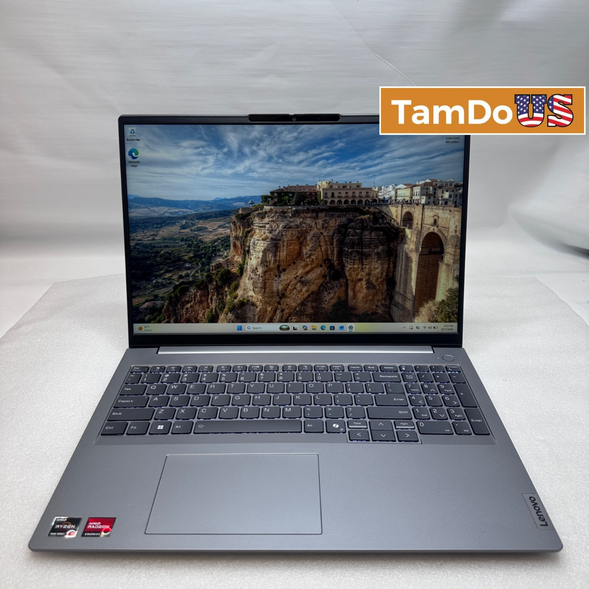Lenovo ThinkBook 16 G7 ARP 16" WUXGA, AMD Ryzen 5 7535HS, 16GB DDR5, 256GB SSD - Photo 1 - Real photo at TamDo.us
