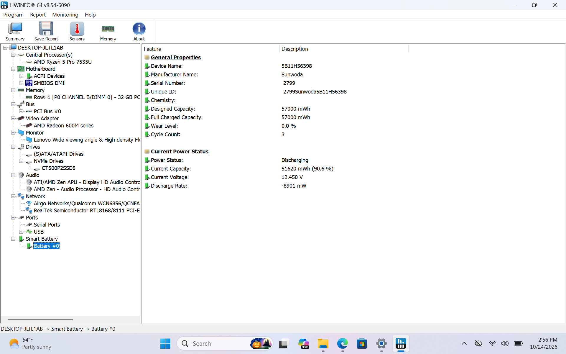 Lenovo ThinkPad L14 Gen 5 Laptop, 14" FHD+, Ryzen 5 PRO 7535U, 32GB DDR5, 500GB - Thumbnail 2