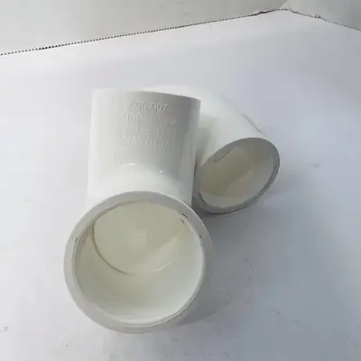 Lesso - 3/4'' Sch40 PVC 90-Degree Elbow Socket- 406-007 (Qty: 50) - Thumbnail 1