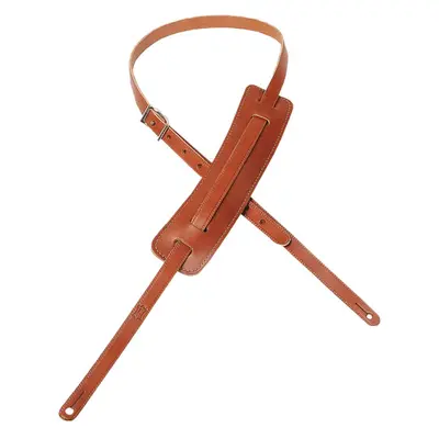 Levy’s M25-BRN Saddle Style Guitar Strap - Brown Leather - Thumbnail 3