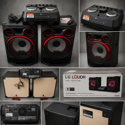 LG CK99 XBOOM Entertainment System Mini Hi-Fi Stereo Bluetooth 5000W Speakers - Thumbnail 2