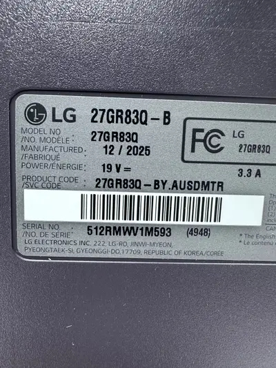 LG UltraGear 27GR83Q-B 27" QHD 2560x1440 240Hz 1ms IPS Gaming Monitor G-SYNC - Thumbnail 6