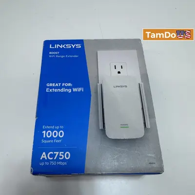 Linksys AC750 Boost WIFI Range Extender White Up To 1000 Sq ft - Thumbnail 7