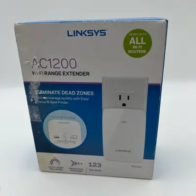 Linksys RE6350 Wi-Fi Extender – AC1200 Dual-Band Wireless Booster - Thumbnail 2