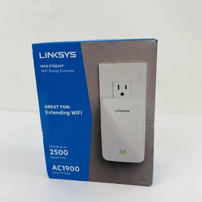 Linksys RE7000 Max-Stream AC1900 Dual-Band Wi-Fi Range Extender, MU-MIMO, White - Thumbnail 6