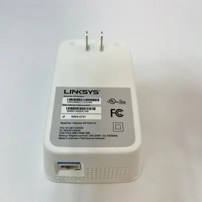 Linksys RE7000 Max-Stream AC1900 Dual-Band Wi-Fi Range Extender, MU-MIMO, White - Thumbnail 2