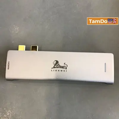 Lionwei 7-in-1 USB-C Hub Multi-Function Adapter - New - Real photo at TamDo.us