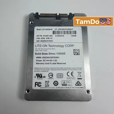 Lite-On 128GB 2.5 SATA III SSD Solid State Drive - Thumbnail 1