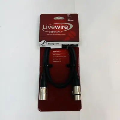Livewire Essential 3ft XLR Microphone Cable – Male to Female - Thumbnail 2