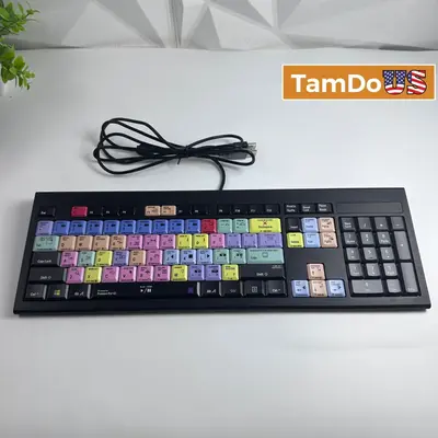 Logickeyboard Adobe Premiere Pro CC USB Keyboard PC Windows Model KB-PCBWH - New Open Box - Real photo at TamDo.us