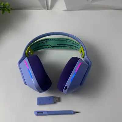 Logitech G733 LIGHTSPEED Wireless RGB Gaming Headset Lilac Purple USB Receiver - Thumbnail 3