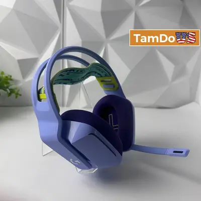 Logitech G733 LIGHTSPEED Wireless RGB Gaming Headset Lilac Purple USB Receiver - Thumbnail 1