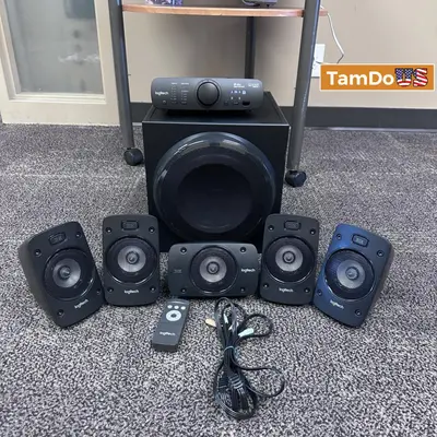 Logitech Z906 5.1 Surround Sound Speaker System - Excellent - Real photo at TamDo.us