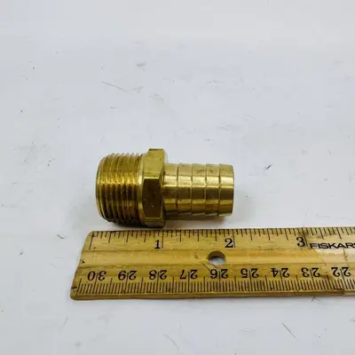 (Lot of 10) Brass Hose Barb Fittings 3/4" NPT x 3/4" Barb Male Adapter - Thumbnail 2