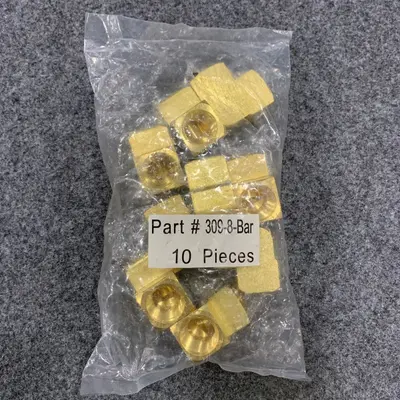 Lot Of 10 Elbow Brass 309-8-bar - Thumbnail 2