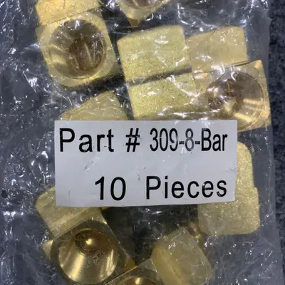 Lot Of 10 Elbow Brass 309-8-bar - Thumbnail 5