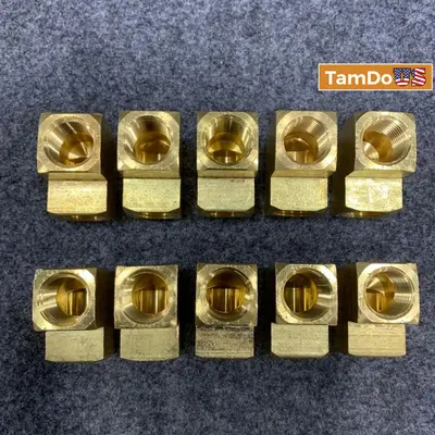 Lot Of 10 Elbow Brass 309-8-bar - Thumbnail 9