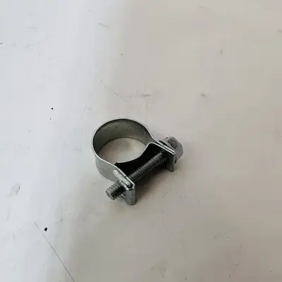 Lot of 10 Galvanized Bolt-Style Hose Clamps - 13-15mm Fuel Line / Vacuum - Thumbnail 4