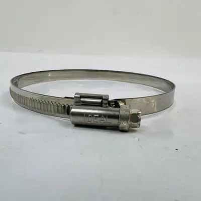 Lot of 10 IDEAL Stainless Steel Hose Clamp LX-100, Adjustable 3" - 4" Diameter - Thumbnail 2