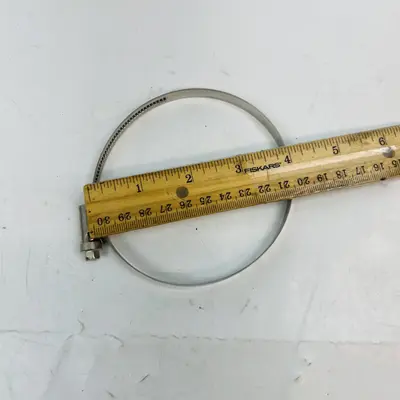Lot of 10 IDEAL Stainless Steel Hose Clamp LX-100, Adjustable 3" - 4" Diameter - Thumbnail 4
