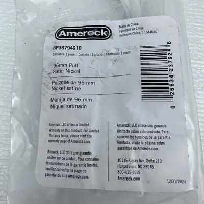 (Lot of 2) Amerock BP36794G10 96mm Cabinet Drawer Pull Satin Nickel Handle 3-3/4 - Thumbnail 2