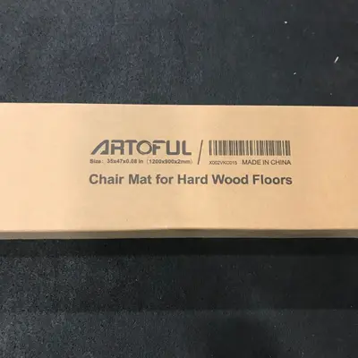 Lot of 2 Artful Office Chair Mat For Hardwood Floor 35x47in - Thumbnail 3