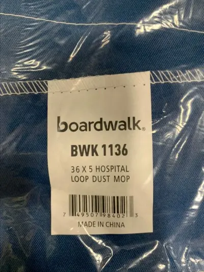 Lot of 2 Boardwalk BWK1136 Loop Dust Mop Head 36 X 5" - Thumbnail 2