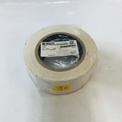 Lot of 2 Brady 91431 Banding Tape Rolls, White, 2" x 30 Yds - Thumbnail 1