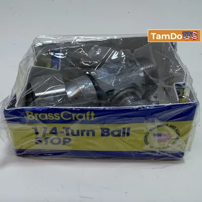 (Lot of 2) BrassCraft 1/4-Turn Ball Stop Valve - Thumbnail 4