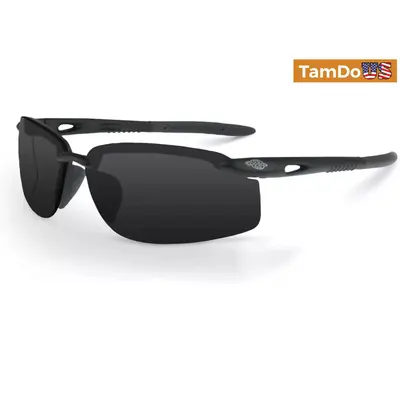 Lot of 2 Crossfire 1241 W Safety Glasses Smoke Lens/Crystal Black Frame - Thumbnail 2