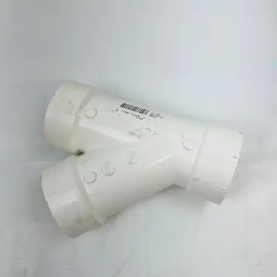 Lot of 2 DWV PVC Wye Fitting - Thumbnail 4