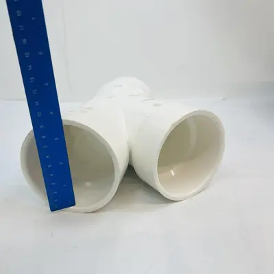 Lot of 2 DWV PVC Wye Fitting - Thumbnail 1