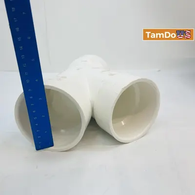 Lot of 2 DWV PVC Wye Fitting - Thumbnail 5