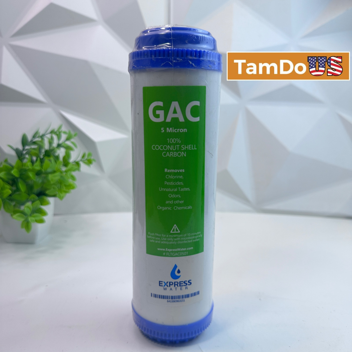 (Lot of 2) Express Water FLTGAC0501 GAC 5 Micron Coconut Shell Carbon Filter - Photo 1 - Real photo at TamDo.us