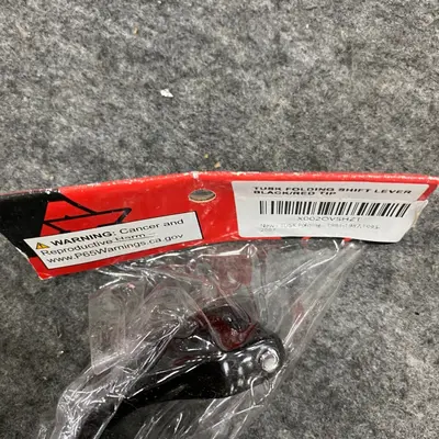 Lot of 2 Folding Shift Levers Black/Red Tip for Honda CR250R 1993–2007 - Thumbnail 3