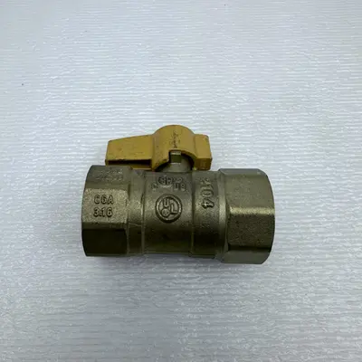 (Lot of 2) GBV GBV02 Gas Shut-Off Ball Valve Brass 175G 1" - Thumbnail 5