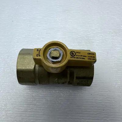 (Lot of 2) GBV GBV02 Gas Shut-Off Ball Valve Brass 175G 1" - Thumbnail 3