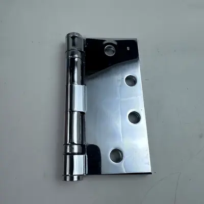 (Lot of 2) IVES 4.5" x 4.5" Commercial Door Hinge Ball Bearing Bright Chrome - Thumbnail 4