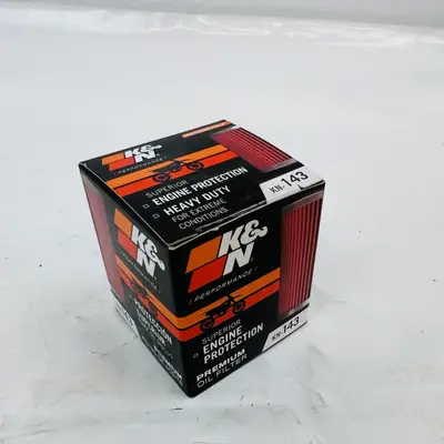 Lot of 2 K&N KN-143 Oil Filters – High-Performance Spin-On - New - Real photo at TamDo.us