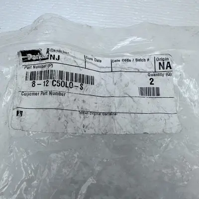 Lot of 2 Parker 12 C50L0-S Seal-Lok O-Ring Face Seal Tube Fitting - Thumbnail 4