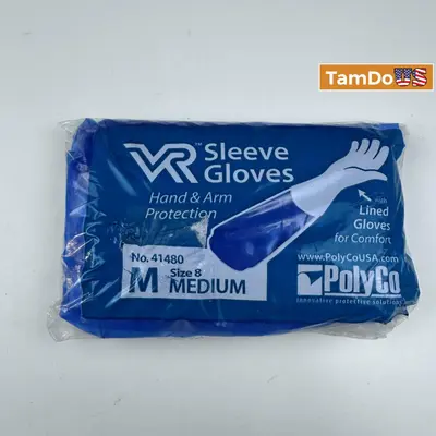 Lot of 2 Polyco Sleeve Gloves Size 8/M - Thumbnail 3