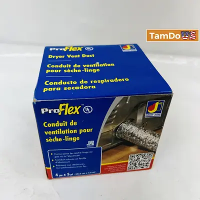 (Lot of 2) ProFlex Conduit de ventilation pour 4 po x 5 pi - Thumbnail 1