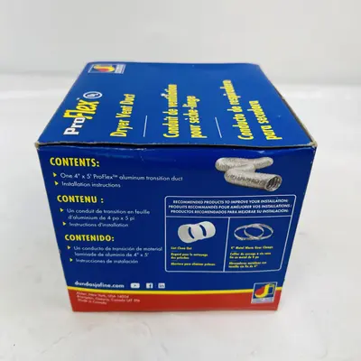 (Lot of 2) ProFlex Conduit de ventilation pour 4 po x 5 pi - Thumbnail 3