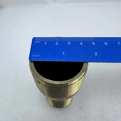 (lot of 2) Seal Fast Brass Male NPT SF150B Combination Nipple Fitting - Thumbnail 5