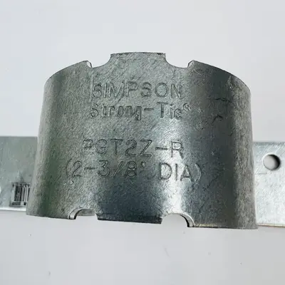 Lot of 2 Simpson Strong-Tie PGT2Z-R 2-3/8" Pipe Grip Tie Brackets - Thumbnail 3