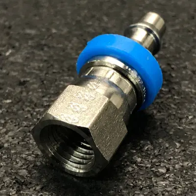 Lot of 2 SSP H80250-4-4 Push-on x Female Connectors - Thumbnail 2