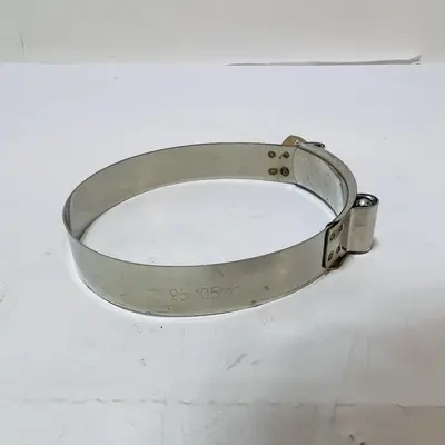 Lot of 2 T-Bolt Hose Clamp 95-105mm Stainless Steel - Thumbnail 3