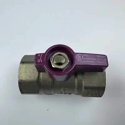 Lot of 2 UL GBV03 1" Shut-Off Valve 250 PSI Max - Thumbnail 1
