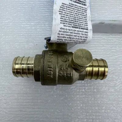 Lot of 2 Watts 2-Piece Full Port Brass Ball Valve 3/4" - Thumbnail 5